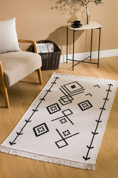 Patterned with Tassels Rug 80×150 cm