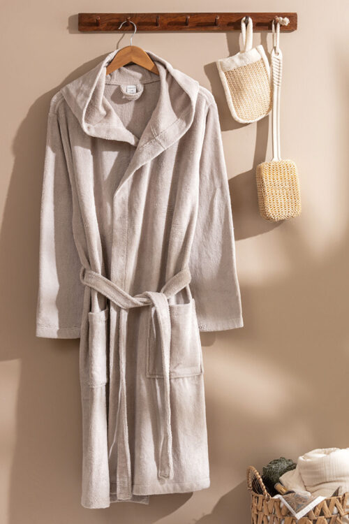 Basic Cotton Hooded Robe
