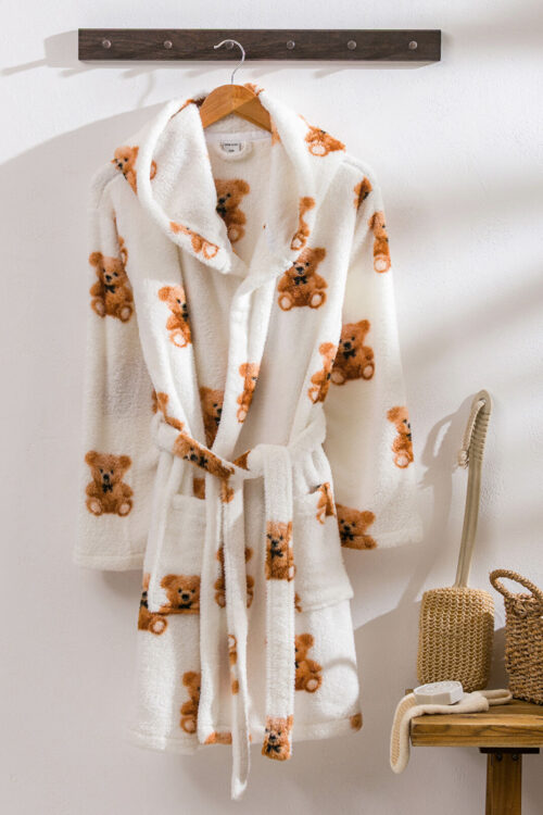 Teddy Bear Print Women’s Housecoat