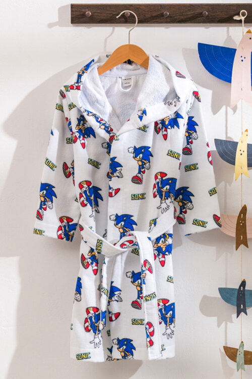 Sonic Print Girls Child Robe