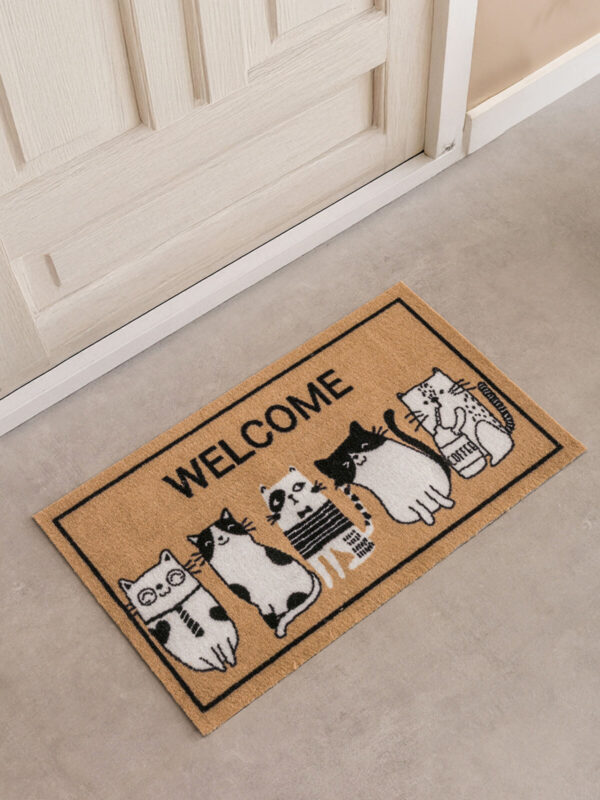 rug cat print door product image