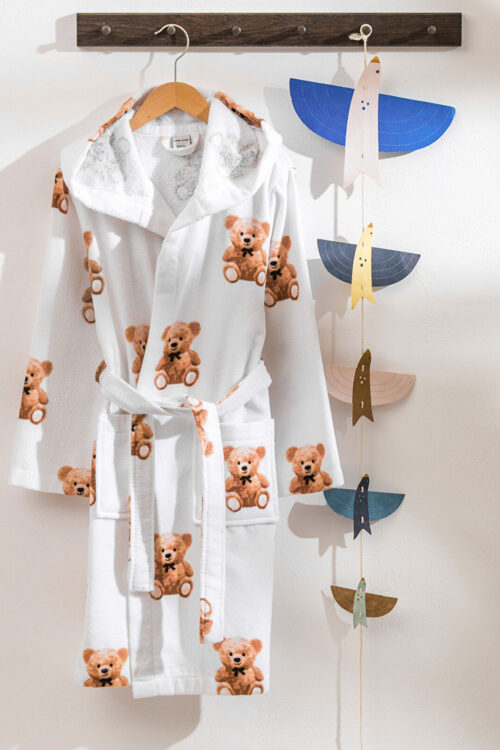 Teddy Bear Print Girls’ Nightgown