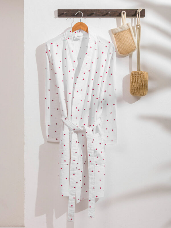 robe heart embroidery cotton product image