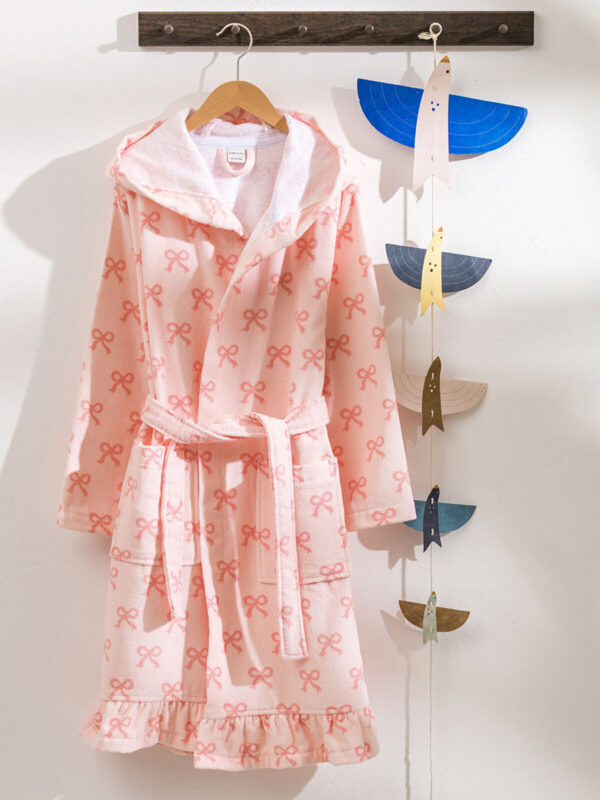 robe hooded cotton girls' product image
