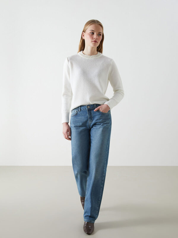 denim straight fit women's product image