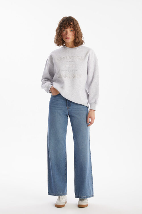 Wideleg Woman Jeans Pants