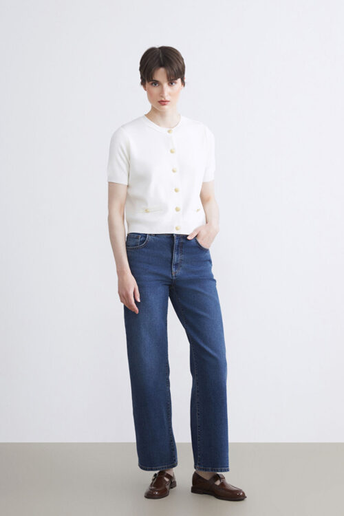 Wideleg Woman Jeans Pants