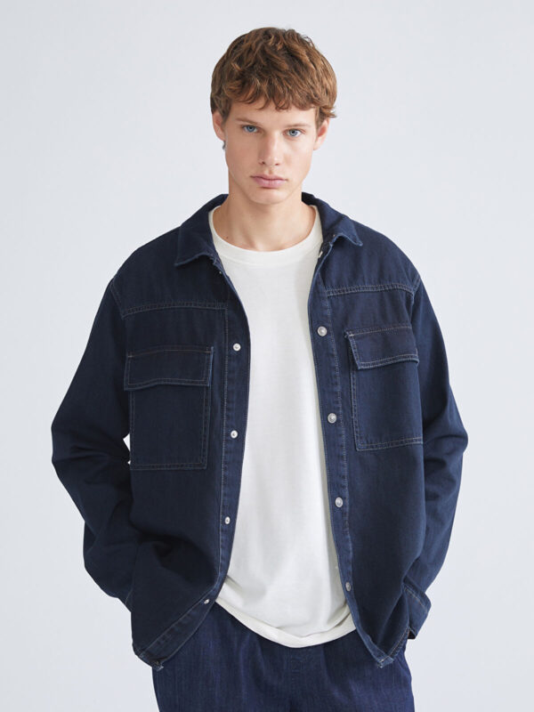 jeans comfortable long-sleeved men's product image